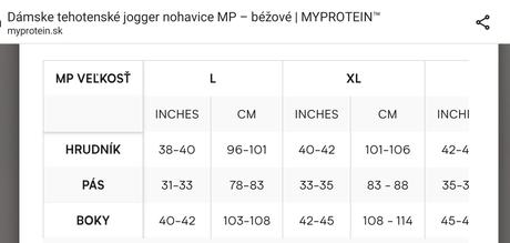 Tehotenské tepláky myprotein, l