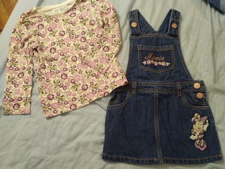 Nátelnik a riflové šaty minnie, disney,86