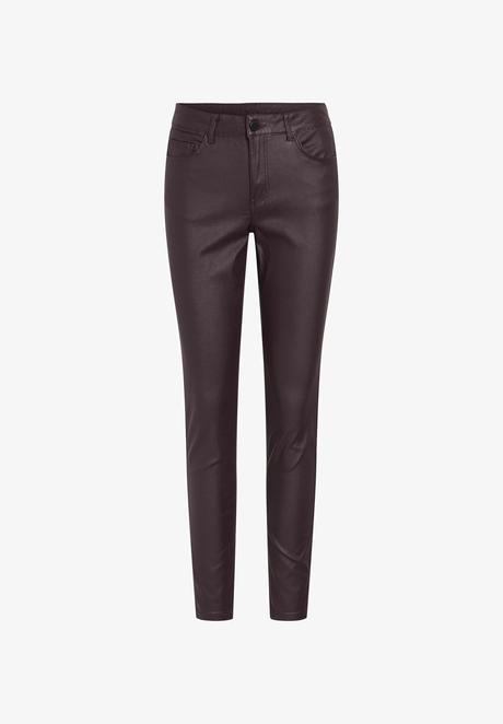 Kožené elastické nohavice vila 1x oblečené, s