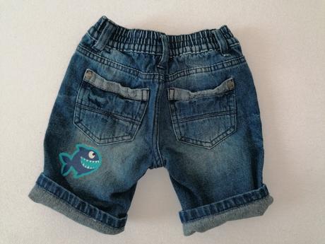 Kraťasy rifľové bavlnené, 98