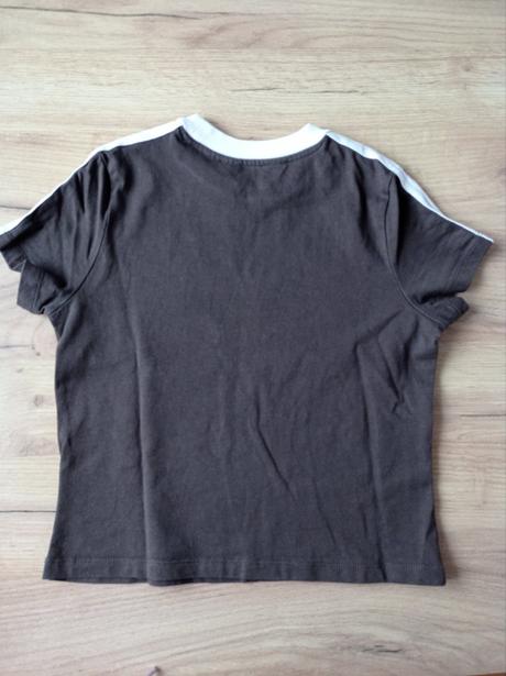 Cropp top hnedé tričko, h&m,146