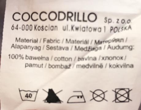 Detská blúzka č 122, dĺžka 42, šírka 36, rukáv 42, coccodrillo,122