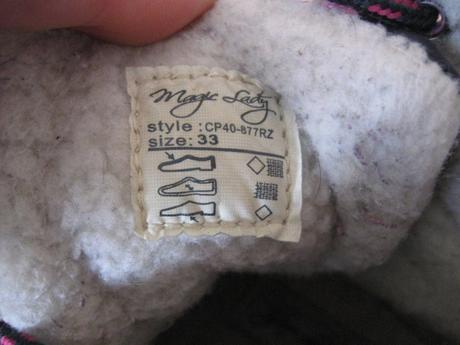 Dievčenské topánky na zimu, 33/34, 33