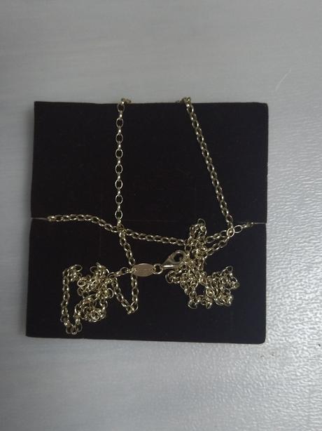 Pozlátená strieborná retiazka engelsrufer 80 cm, 