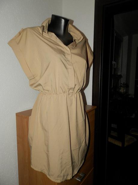 Trendy béžové šatičky s/m, s
