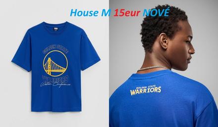Tričko nba golden state warriors modré, house,m