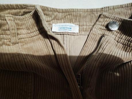 Menčestrová sukňa, primark,128