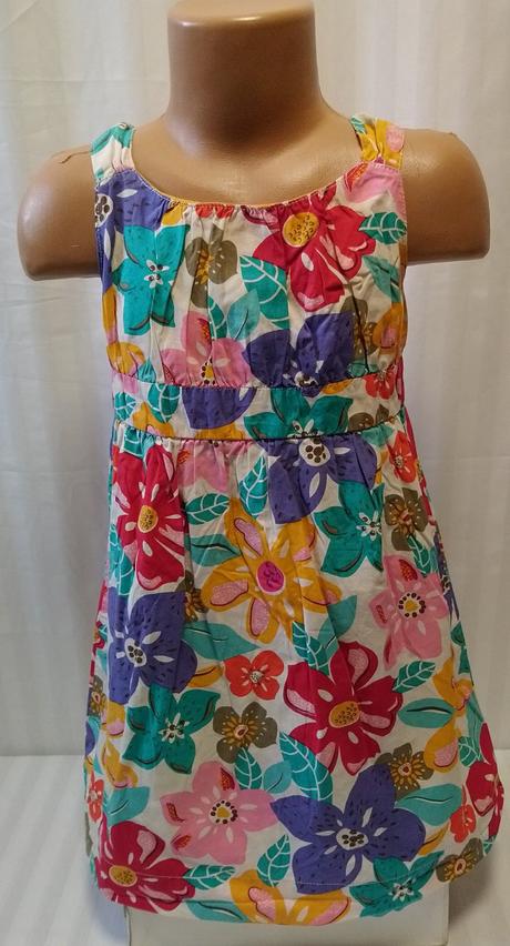 Dievčenské šaty s farebným vzorom, genuine kids, 116