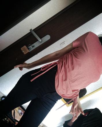 Tričko so šnúrkami, s