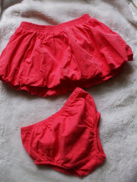 Balónová lososová suknička, 80