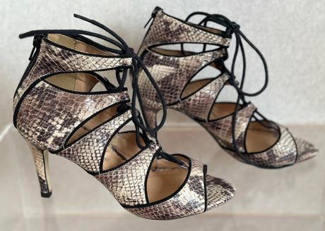 Kotníkové sandále na vysokom opätku, zara,36