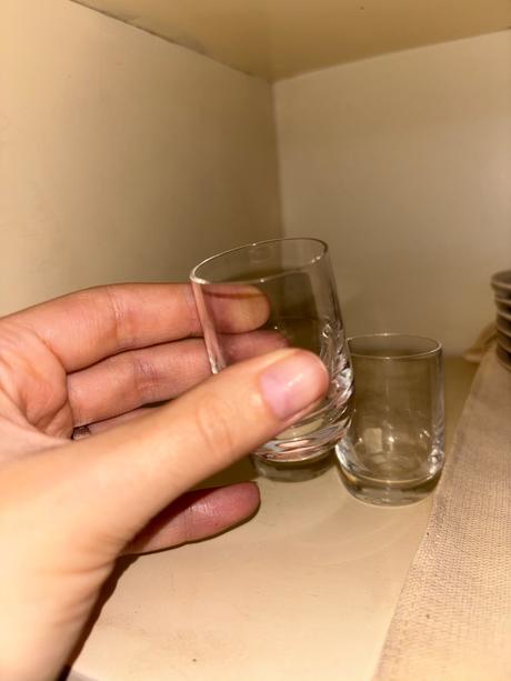 Sklenené panáky 3ks,