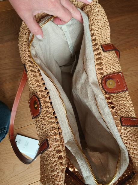 Plážová taška alebo letná kabelka, mango