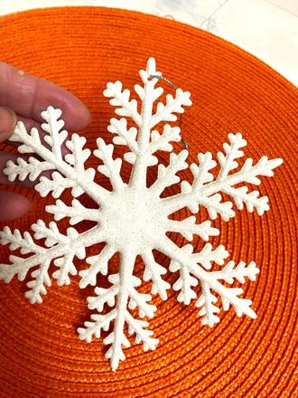 Veľká trblietavá vločka 3 ks, 