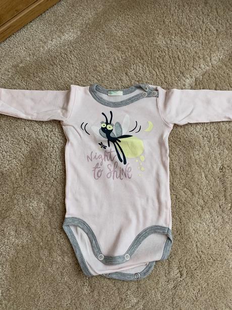Body s dlhým rukávom benetton 2ks, veľkosť 56, benetton,56