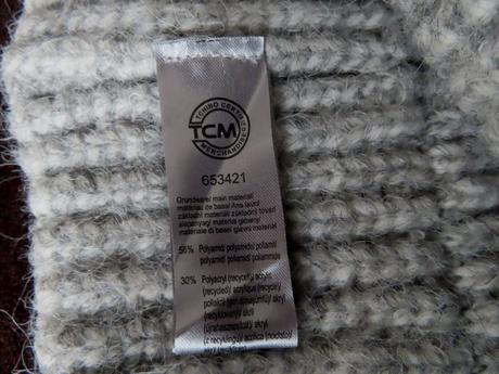 Pletený dutý šál tchibo, tchibo