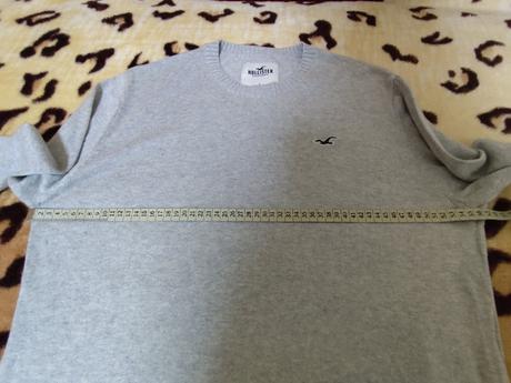 Pánsky tenký šedý pulover zn.hollister veľ. l. sta, hollister,l