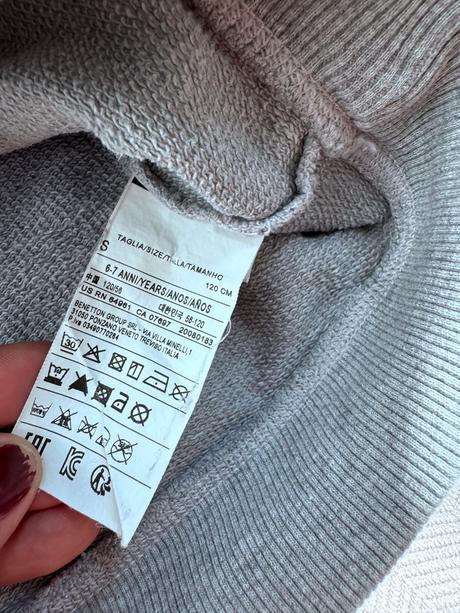 Benetton kvietkova mikína 110-116, benetton,116