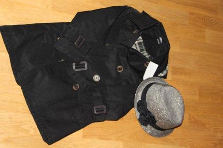 Krásny klasický baloňáčik, h&m,110