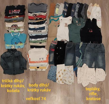 Oblecenie pre chlapca, 68–80