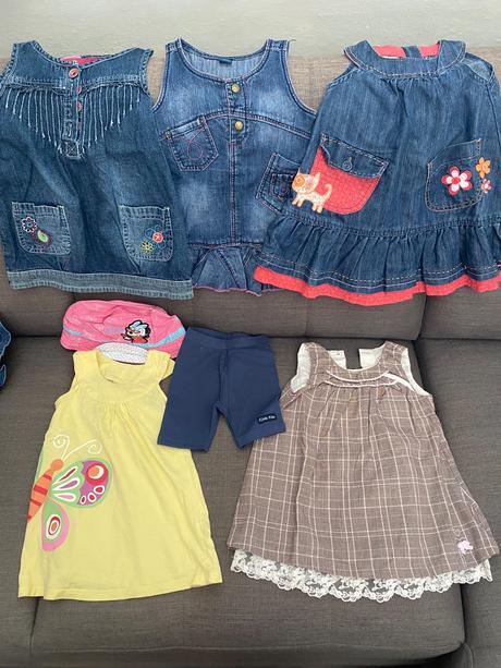 Balík letného dievčenského oblečenia, 68–80