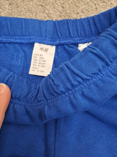 Tepláky, h&m,80