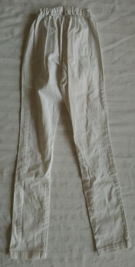 Biele elastické nohavice na leto, outfitters, xxs, xs