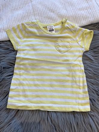 Dievčenské pásikavé tričko zara (80), zara,80