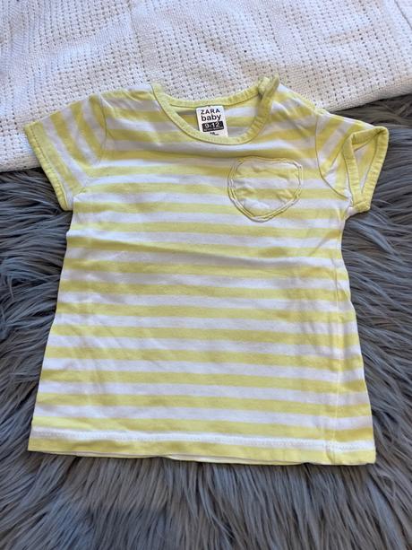 Dievčenské pásikavé tričko zara (80), zara,80