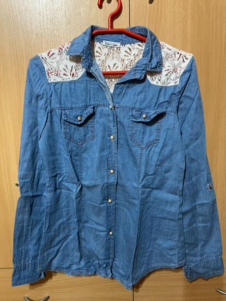 Džínsová košeľa made in italy, s