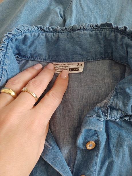 Riflové šatičky pre dievčatka, ergee,80