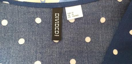 Tenké bodkované šaty, h&m,42