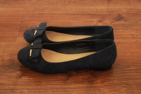 Semišové baleríny, 38