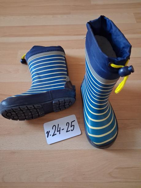 Oteplene gumové čižmičky v.24-25, 24