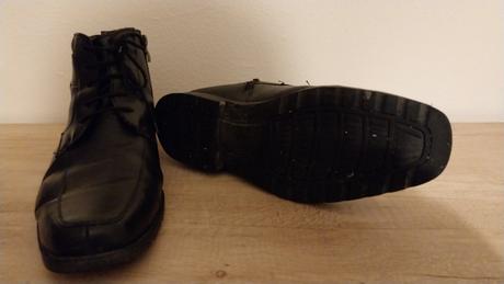 Čierne kožené topánky na zimu aj na prechod, john garfield,45