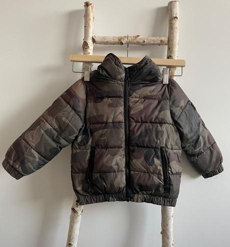 Maskáčová zimná bunda united colors of benetton, benetton,92