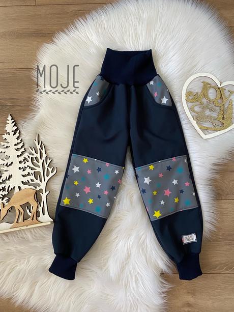 Reflexne softshellove nohavice na zimu/jar/jesen, 86 - 128