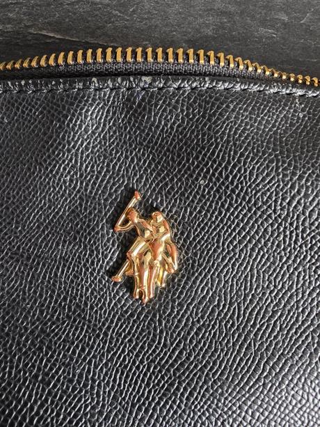 Crossbody kožená kabelka, ralph lauren