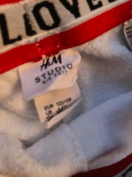 Tepláky šport love 6-8 rokov, h&m,128