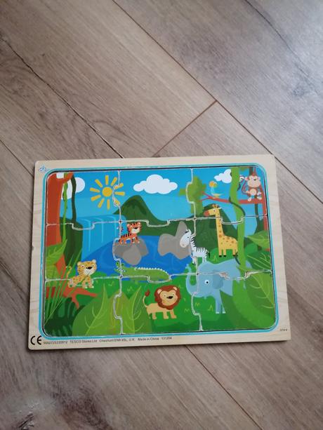 Puzzle carousel džungľa zoo,