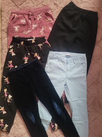 Dievčenské nohavice - balík, 122–134