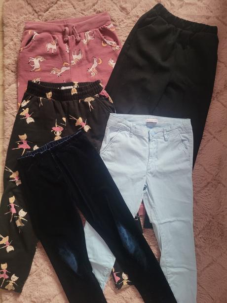 Dievčenské nohavice - balík, 122–134