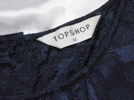 Pekne šaty,navy farby, topshop,38