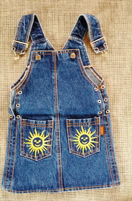 Šaty riflové - letné, veľ.98, 98