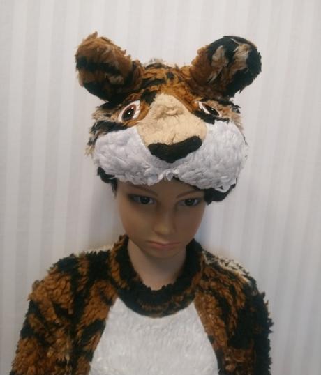 2 dielny kostým fleesový tigrík, carna 2-3r 92-98, 