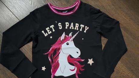 Tričko dl.rukáv "jednorožec" v.140/146, bonprix,140