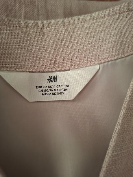Set nohavice vesta kosela viazanka, h&m,152