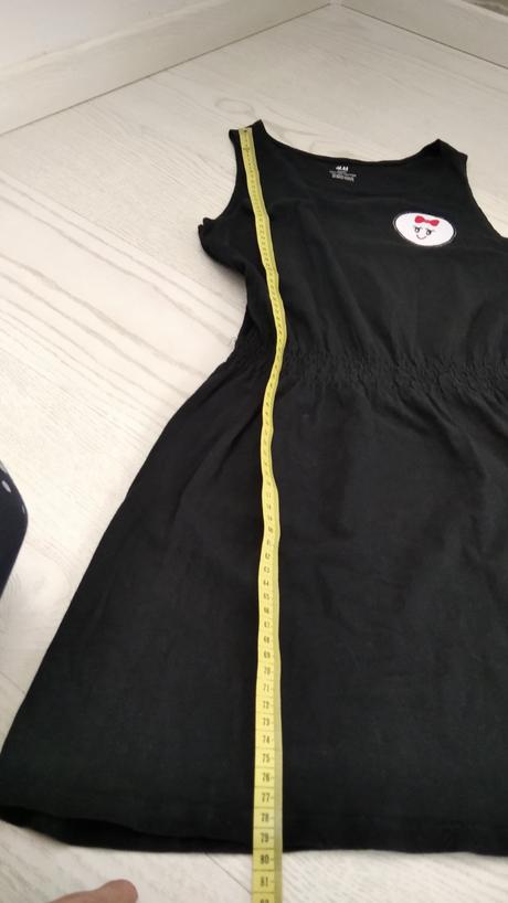 Čierne letné šaty, h&m,158