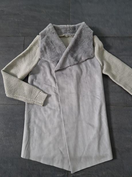 Pletený plyšový kardigán, m