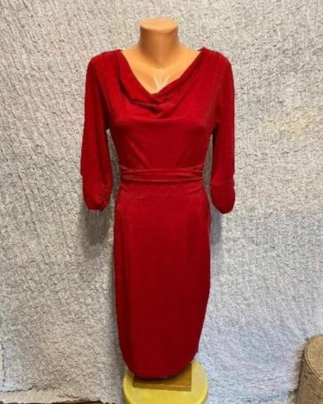 Červené šaty laura conti 38, 38